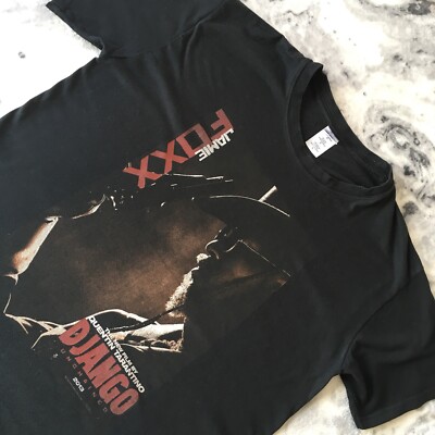 Retro Django Unchained Movie Promo Graphic T Shirt Tee Crewneck Top Size L