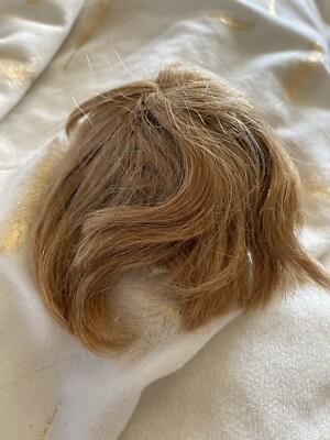 Perruque Pour Poupée Ancienne Avec Calotte En Carton - Coiffure Vintage, Occasion