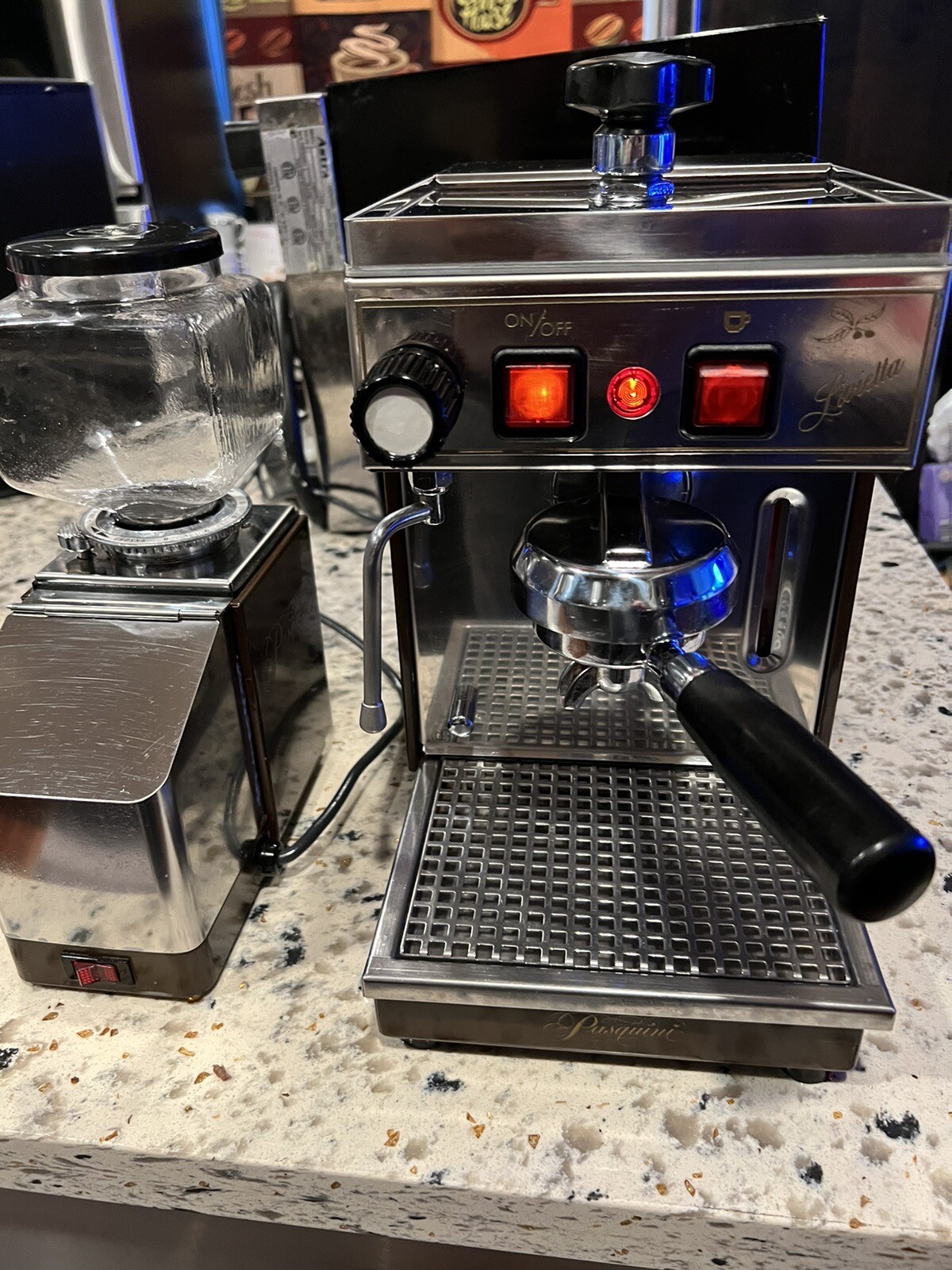 Classic Pasquini Livietta Espresso Machine With Pasquini Grinder