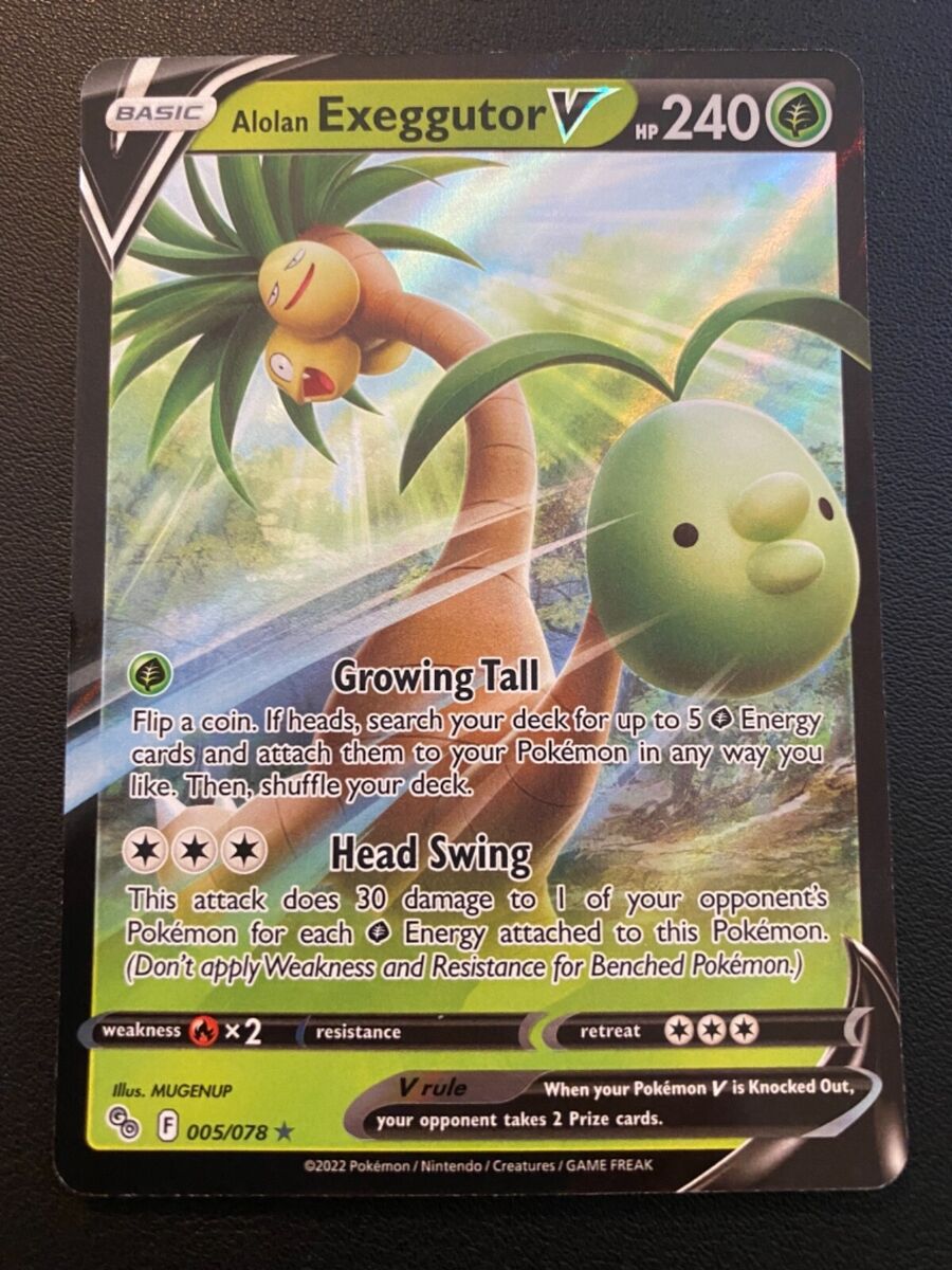  Pokemon TCG: Pokemon GO Collection—Alolan Exeggutor V : Toys &  Games