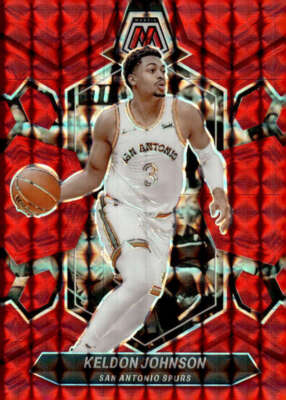 KELDON JOHNSON 2023-24 Panini Mosaic Red #119 NBA Spurs ID:110385