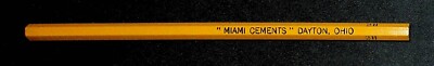 Miami Cements Dayton Ohio Advertising Pencil Vintage Dixon Eldorado