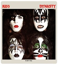 Sticker Kiss Dynasty Album Cover Art Face Portrait Rock Metal Music Band Decal