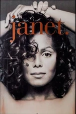 JANET JACKSON "JANET." 2-SIDED U.S. PROMO POSTER-Head Shot On Side 1,Name Side 2