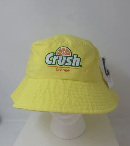 Sombrero con cubo amarillo Crush Soda Pop naranja mosca playa sombrero flexible