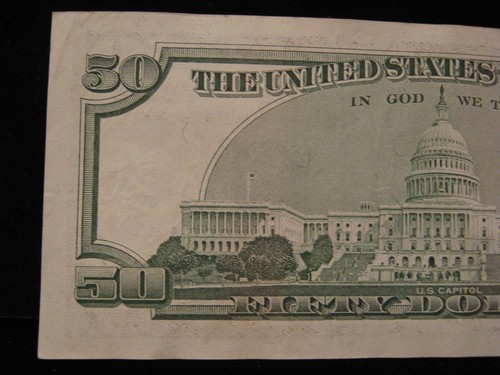 $50 Dollar Bill 2001 Series. Crisp Uncirculated Condition. Must See! - Picture 8 of 14
