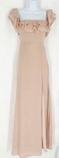 Show Me Your Mumu Dusty Rose Blush Chiffon Maxi Dress Sz XS Bridesmaid