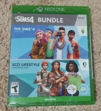 The Sims 4 + Plus Eco Lifestyle Bundle *New* (Microsoft Xbox One, 2020)