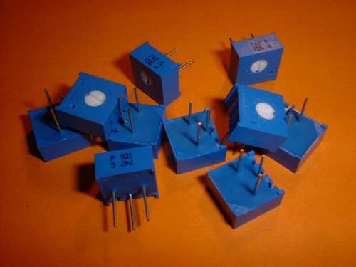 10x 500 Ohm Trimmer Bourns 3386I liegend Trimmpoti - Picture 2 of 2