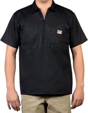 brand new Ben Davis Short Sleeves work 1/2 zip shirt, black 3x or 4x