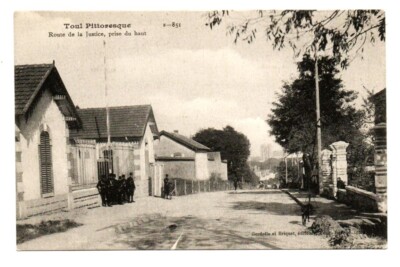Vintage Postcard Toul Picturesque Route de la Justice France
