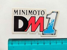 ADESIVO MINIMOTO DM1 MOTO STICKER AUTOCOLLANT VINTAGE 80s ORIGINAL