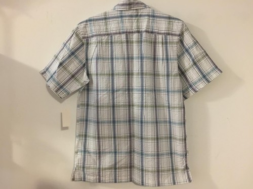Van Heusen Men's Casual Summer Shirt Plaid Checkered Short Sleeve Shirt - Picture 4 of 8