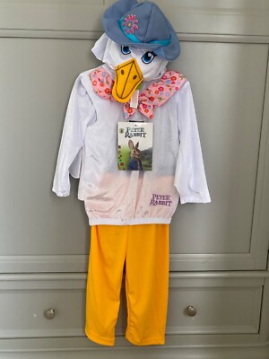 Jemima Puddleduck Outfit Set Verkleidung Beatrix Potter Peter Rabbit Kostüm 1-2