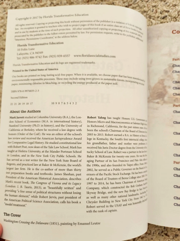 GATEWAY TO EARLY AMERICAN HISTORY 2017 - Second Edition By Mark Jarrett - Robert - Image 4 of 4