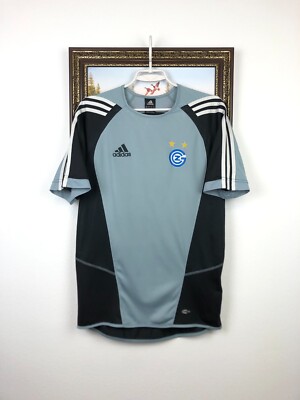 Vintage Adidas Grasshoppers Football Shirt Soccer Mens Jersey Train Trikot S