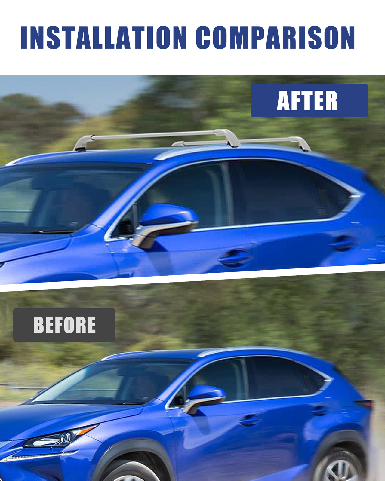 Roof Cargo Racks for Lexus NX NX200t NX300 NX300h 20152021 Roof Rack Cross Bars eBay