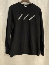 Adidas Trefoil Women's Crew Neck Sweatshirt Black Medium