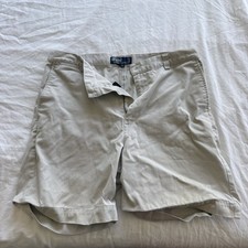 Vintage Polo Ralph Lauren Classic Chino Shorts Men s XL Khaki Pleated Cotton 90s