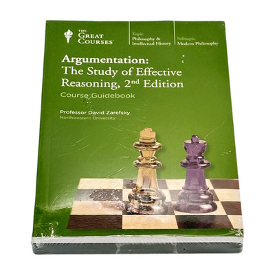 The Great Courses Argumentation Effective Reasoning Book & DVDS New