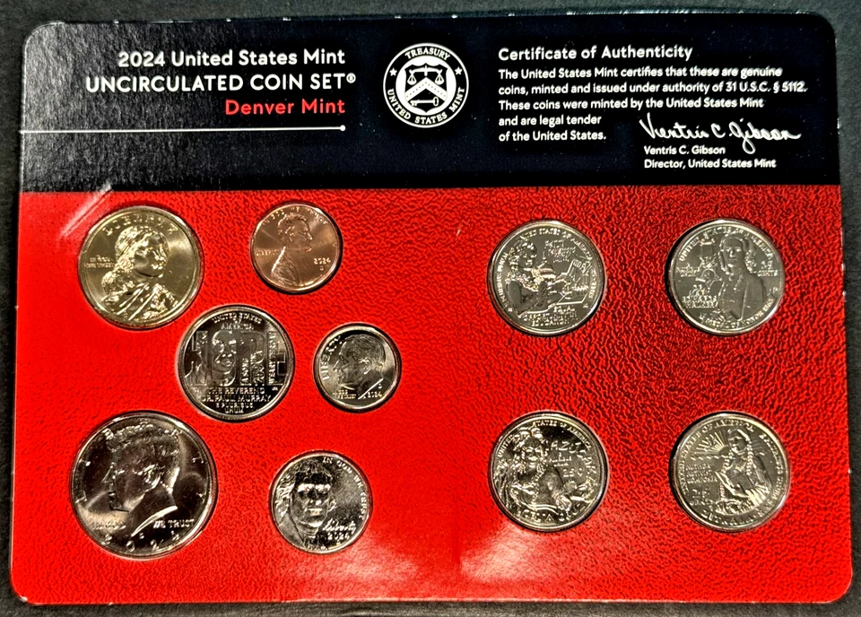 2024 Uncirculated Coin Set U.S Mint Government Packaging OGP COA - Image 2 of 4