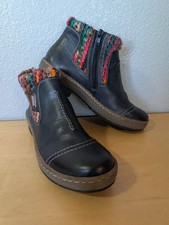 NEW Rieker Faux Leather Sherpa Lined Ankle Booties Women's EU 40 US 8.5