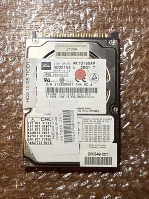 Toshiba MK1016GAP 10 GB,Internal,4200 RPM,2.5