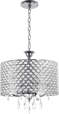 Kira Home Briolette 16" 4-Light Modern Chic Crystal Chandelier RV-CC216-0205 CH