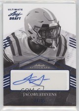 2021 Leaf Ultimate Draft Navy 34/35 JaCoby Stevens #PA-JS1 Auto 3wu