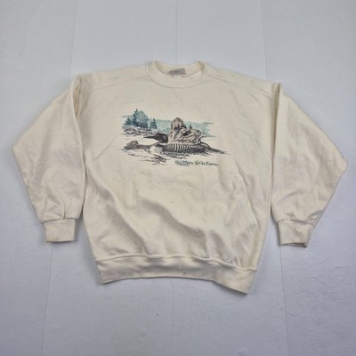 NORTHERN REFLECTIONS Retro Sweatshirt 18 Beige Damen Grafikdruck Pullover