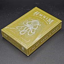 HMNIM (Hi My Name is Mark) Playing Cards by Art of Play, Mustard/Gold Edition