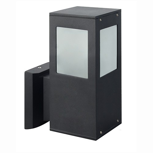 Applique Kavak SQ-2 Nero E27 60W lampe murale noire salon et couloir