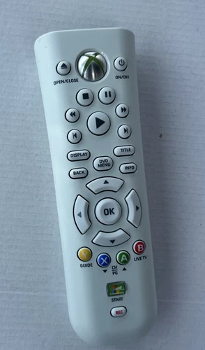 Official Microsoft Xbox 360 Universal Media DVD Remote Control  OEM White