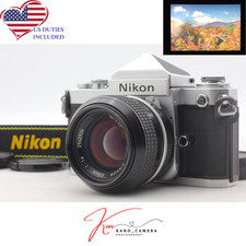 Near MINT Nikon F2 Silver Eye Level Film Camera Non Ai 50mm f/1.4 Lens JAPAN