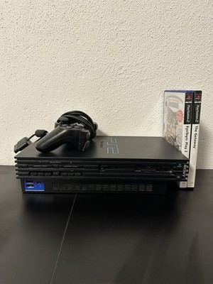 Sony PlayStation 2 PS2 Konsole Bundle   mit Controller & 2 Spielen   ungeprüft