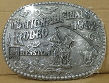 Hesston 1992 National Finals Rodeo NFR Belt Buckle Limited Edition Collectible
