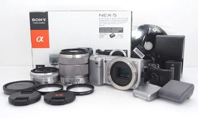 [COMO NUEVO] SONY Sony α NEX-5 Kit E 18mm-55mm F3.5-5.6 OSS / E 16mm F2.8 JAP... - Imagen 1 de 4