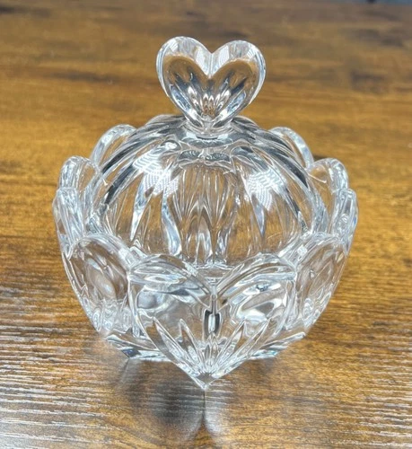 Vintage Marquis Waterford Crystal Candy Dish w/ Heart Lid – Made In Germany