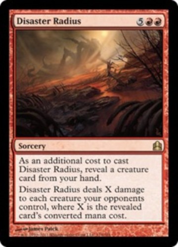 1x Near Mint, English Disaster Radius - Commander