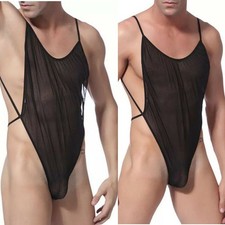 Bodysuit Wet Look Nightwear Sissy Backless Underwear Clubwear Lingerie