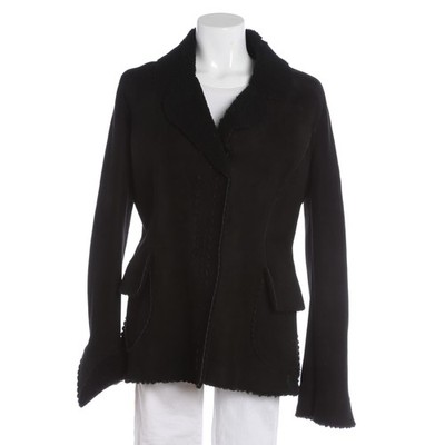 Ledermantel Ermanno Scervino Schwarz 48