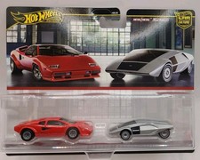 HotWheels Premium Car Culture 2Pack LAMBORGHINI COUNTACH & LANCIA STRATOS ZERO