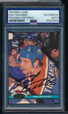 1991-92 Stadium Club #69 Esa Tikkanen signed auto autograph PSA/DNA tough