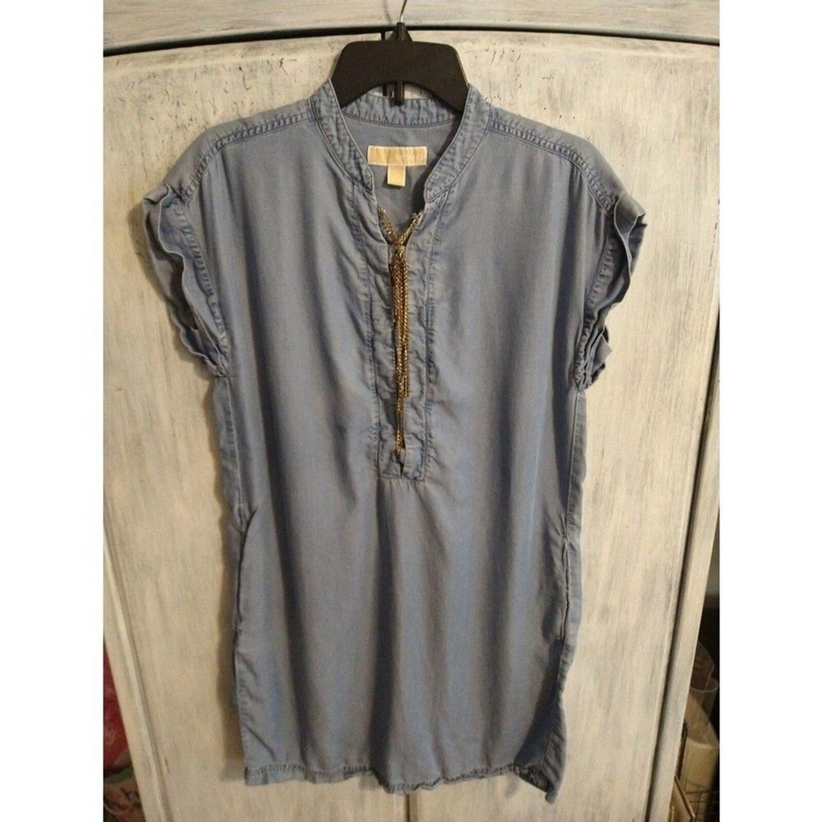 Abito denim Michael Kors Sm Boho Beachy femminile