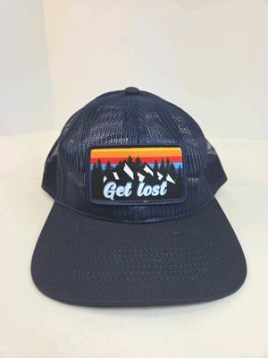 Get Lost Mesh Trucker Snap Back Cap Outdoor Adventures Stylish