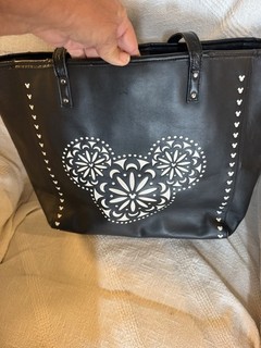 Vera Bradley Mickey Mouse Icon Laser Cut Black Tote Bag