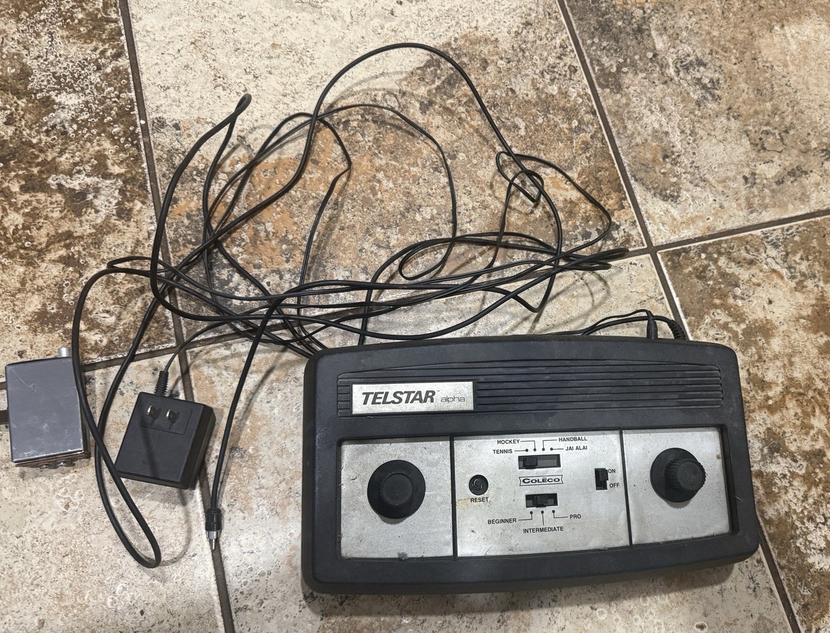 Telstar Alpha Colleco Pong Electronic Tabletop Arcade Game Console