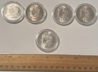 US Coin Lot Of 5, Morgan Silver Dollars, (2) 1884, (2) 1902, (1) 1904, VG Cond
