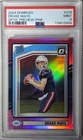 2024 Donruss Drake Maye Optic Rated Rookie Preview Pink Prizm #379 PSA 9
