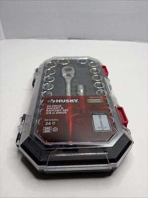 #ad Husky 24 Piece Socket amp; Ratchet Set 3 8 In Drive 1005 879 665 NEW $29.71